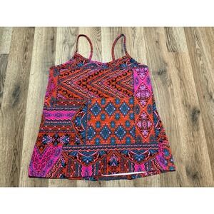 Torrid Cami Top Women Size 0 Multicolor Plus Size Geometric Tribal Print